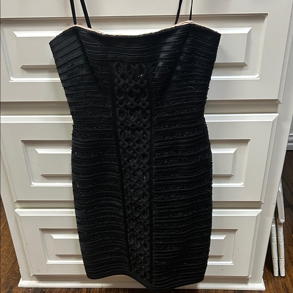 Black BCBG MAXAZRIA Strapless Dress - Picture 2 of 5
